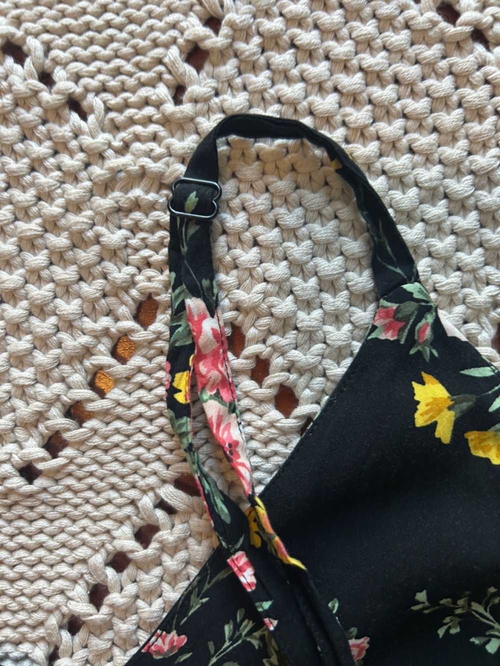 Old Navy Beautiful Black Floral Cami Midi Dress Szene L - Picture 4 of 9